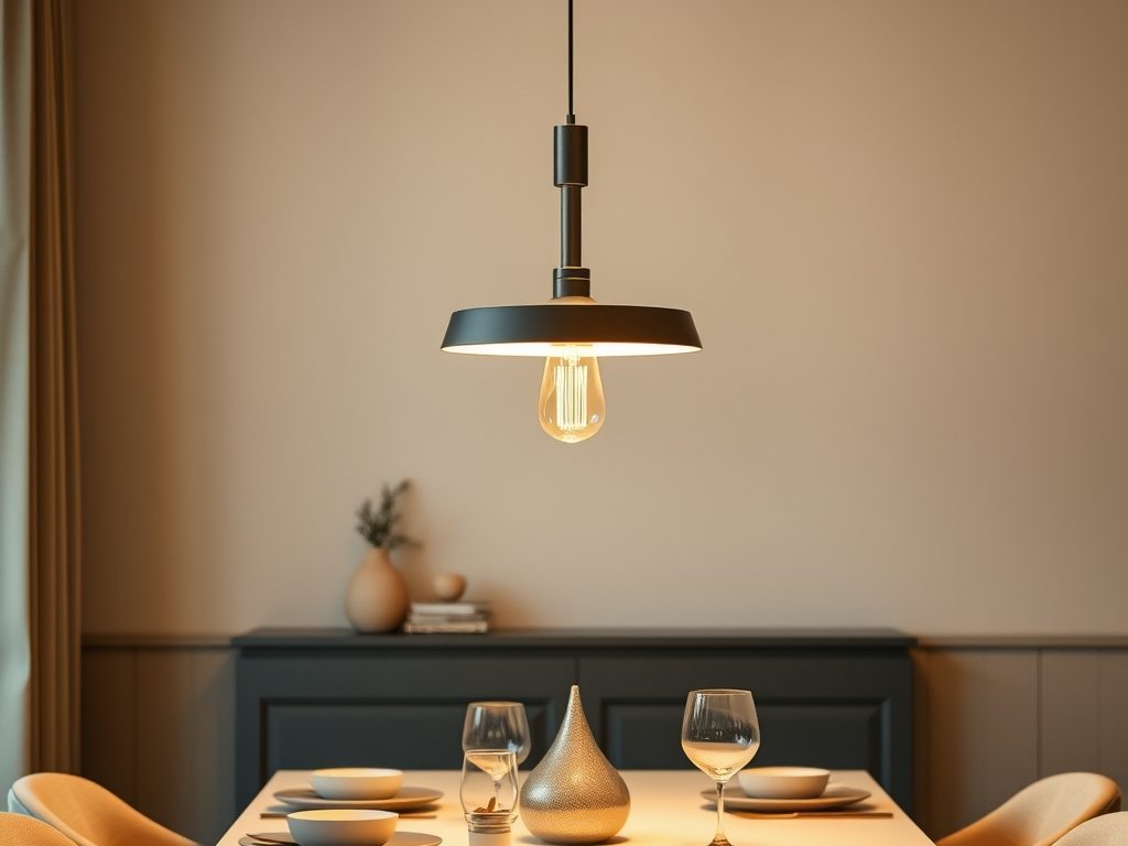 Wysokość lampy nad stołem – jak dobrać optymalne zawieszenie dla komfortu i stylu wnętrza