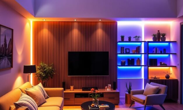 Taśmy LED w salonie: optymalne miejsca montażu i ustawienia dla najlepszych efektów świetlnych