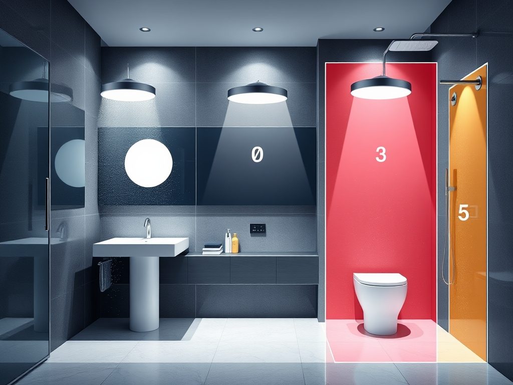 Jak dobrać klasę szczelności IP do oświetlenia w łazience — zasady i strefy bezpieczeństwa