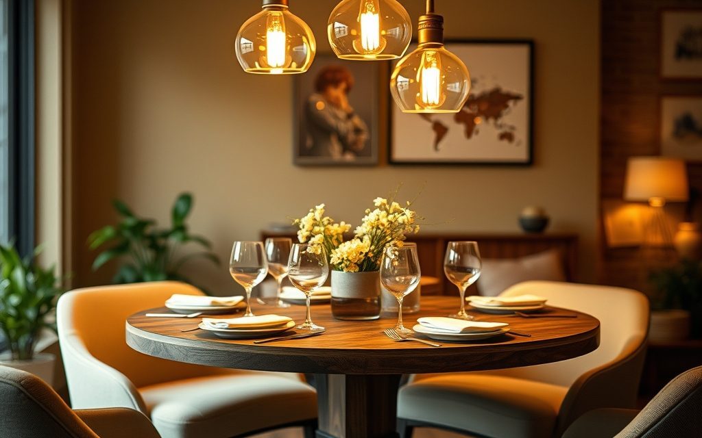 Jak dobrać oświetlenie stołu do kształtu blatu, by stworzyć funkcjonalną i przytulną przestrzeń