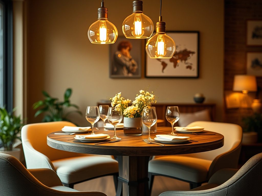 Jak dobrać oświetlenie stołu do kształtu blatu, by stworzyć funkcjonalną i przytulną przestrzeń