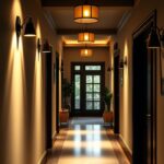 Sceny świetlne w przedpokoju: jak stworzyć funkcjonalne i klimatyczne oświetlenie warstwowe