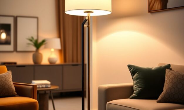 Lampy stojące do salonu – jak wybrać funkcjonalne i stylowe oświetlenie dopasowane do wnętrza