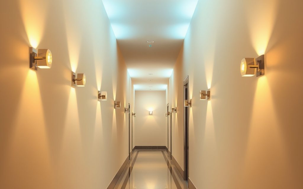 Oświetlenie wąskiego przedpokoju: jak rozmieścić światło dla efektu przestronności i wygody użytkowania