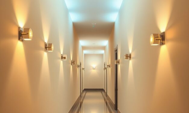 Oświetlenie wąskiego przedpokoju: jak rozmieścić światło dla efektu przestronności i wygody użytkowania