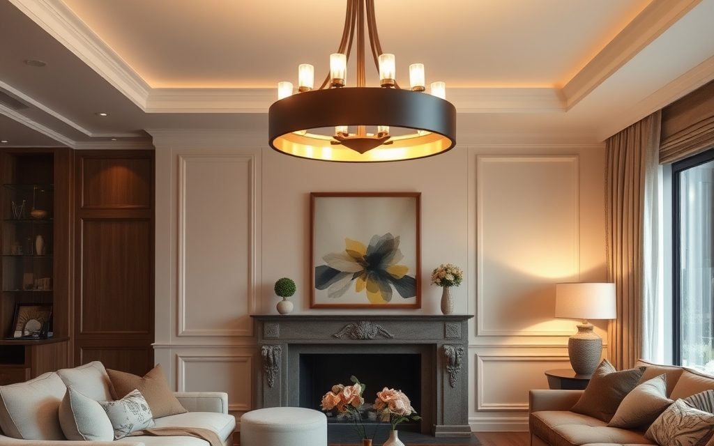 Lampy sufitowe do salonu: jak wybrać styl, rozmiar i oświetlenie dla komfortu i klimatu wnętrza