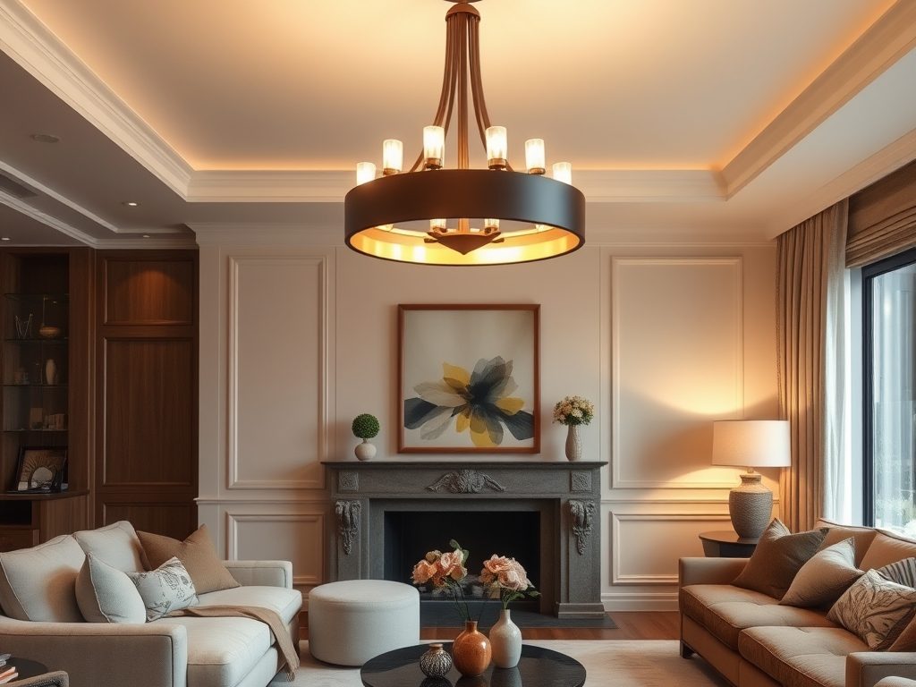 Lampy sufitowe do salonu: jak wybrać styl, rozmiar i oświetlenie dla komfortu i klimatu wnętrza