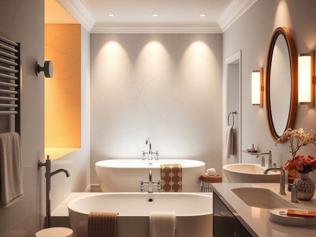 Barwa światła do łazienki: jak dobrać oświetlenie do stref i poprawić komfort codziennego użytkowania