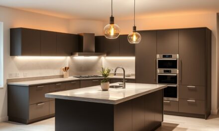 Oświetlenie kuchni bez górnych szafek: jak zapewnić funkcjonalność i styl bez cieni na blacie