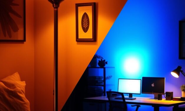 Barwa światła a nastrój: jak dobór temperatury barwowej wpływa na samopoczucie i energię w pomieszczeniach