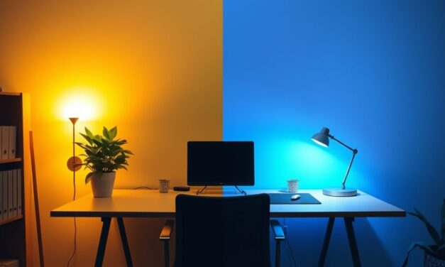Barwa światła do pracy: jak wybrać temperaturę i natężenie dla komfortu i koncentracji