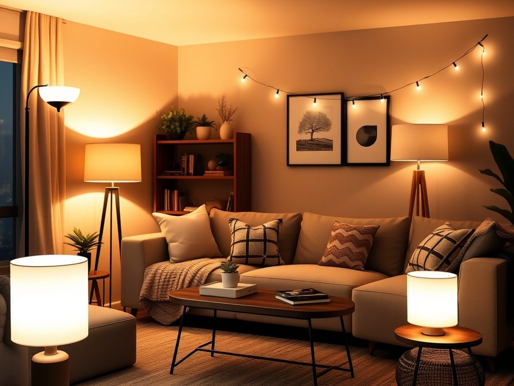 Oświetlenie w mieszkaniu bez remontu: jak stworzyć funkcjonalny i przytulny klimat krok po kroku