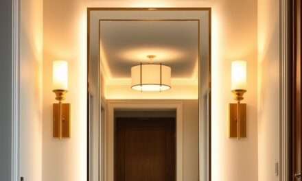 Oświetlenie przy lustrze w przedpokoju: jak połączyć funkcjonalność z estetyką i uniknąć typowych błędów montażu