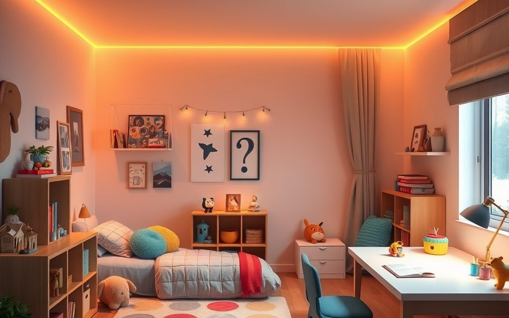 Barwa światła w pokoju dziecka: jak dobrać oświetlenie wspierające sen, naukę i zabawę