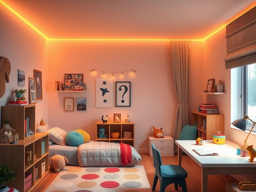 Barwa światła w pokoju dziecka: jak dobrać oświetlenie wspierające sen, naukę i zabawę