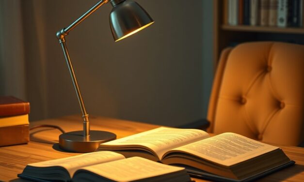 Oświetlenie do czytania przy biurku: jak wybrać lampę zapewniającą komfort i optymalne światło