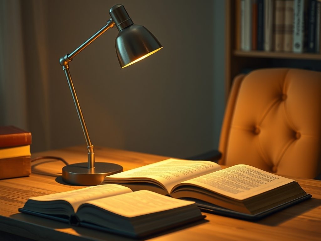 Oświetlenie do czytania przy biurku: jak wybrać lampę zapewniającą komfort i optymalne światło