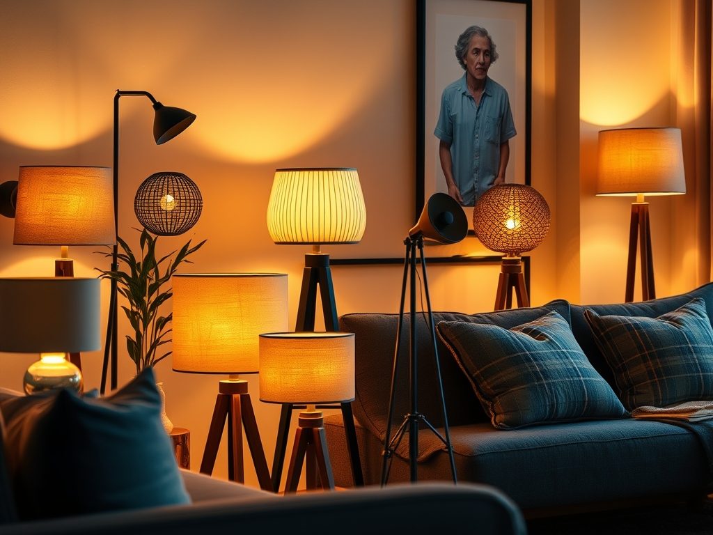 Oświetlenie nastrojowe w salonie: jak łączyć lampy i barwy dla ciepłej atmosfery