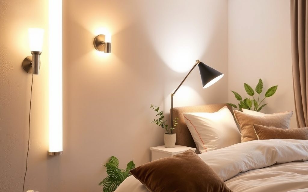 Oświetlenie sypialni bez lampy sufitowej: jak stworzyć funkcjonalną i nastrojową aranżację