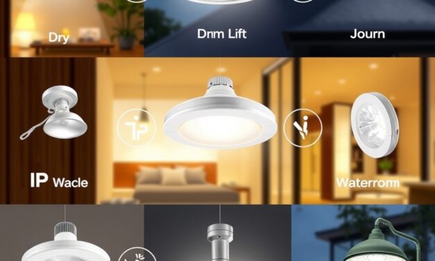 Jak rozumieć oznaczenia IP w oświetleniu domowym i dobierać je do warunków montażu