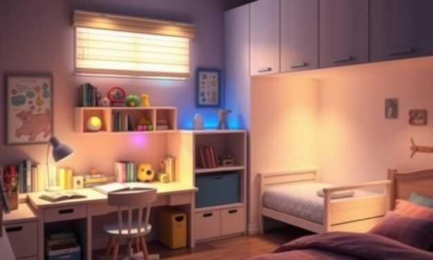 Oświetlenie do pokoju dziecka: jak zaplanować strefy światła dla nauki, zabawy i snu z myślą o bezpieczeństwie i komforcie